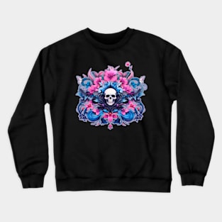 Skull and flowers Crewneck Sweatshirt